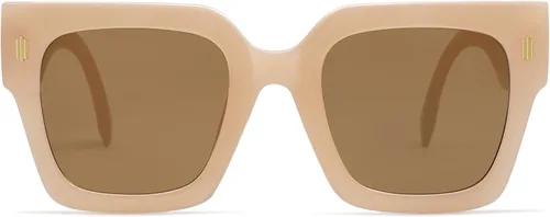 Miniatura 40 de SOJOS Gafas de sol cuadradas vintage de gran tamaño para mujer, estilo retro, de lujo, grandes, UV400 SJ2194