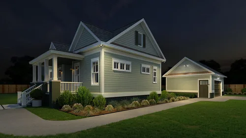 Miniatura 8 de Lithonia Lighting HomeGuard - Luces LED de 2 luces LED para exteriores, sensor de anochecer a amanecer, lúmenes ajustables, color seleccionable