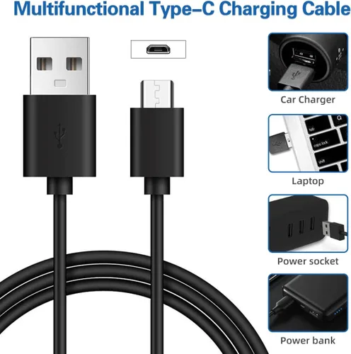 Miniatura 7 de BAOFENG Batería UV-5R BL-5 3800mAh USB-C de carga extendida de alta capacidad para radios UV5R BF-F8HP serie UV-5R con cable de carga tipo C