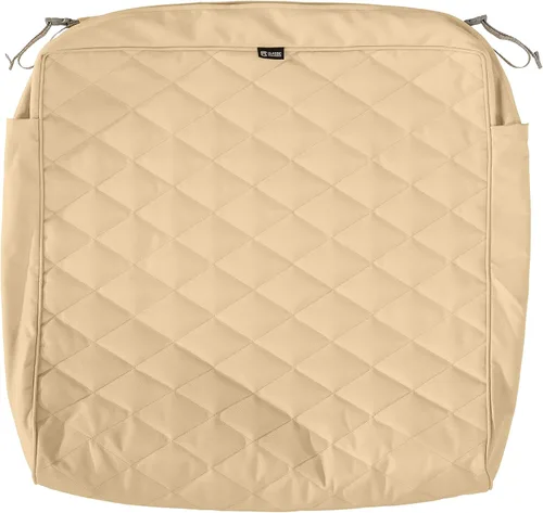 Miniatura 13 de Classic Accessories Montlake FadeSafe FadeSafe - Funda de cojín acolchada para patio, resistente al agua, 21 x 19 x 3 pulgadas, manzanilla