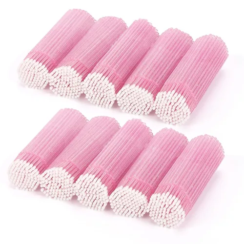 Miniatura 9 de Tbestmax 1000 piezas de microcepillos de cristal aplicadores desechables microwabs para extensiones de pestañas micro varitas Spoolie 5