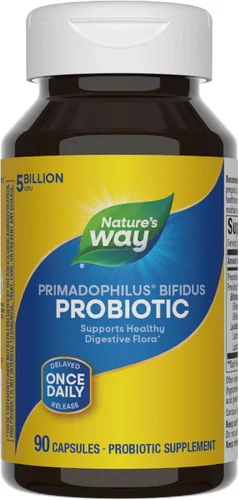 Miniatura 7 de Nature's Way Probiótico Primadophilus Bifidus, apoya la flora digestiva*, 5 mil millones de cultivos probióticos vivos por cápsula, lactobacilos