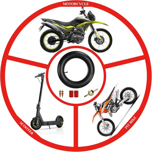 Miniatura 6 de Neumático de tubo interior de 3.50-10 3.50 x 10 pulgadas, válvula de boca recta para ciclomotor, motocicleta, scooters, Pit Dirt Bike