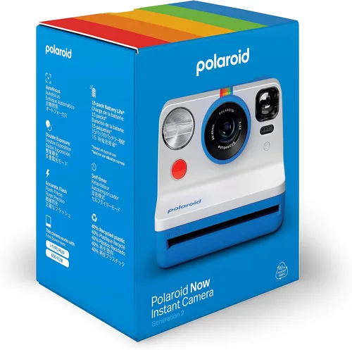 Miniatura 10 de Polaroid Now 2da Generación I-Type Cámara de Película Instantánea - Azul (9073)