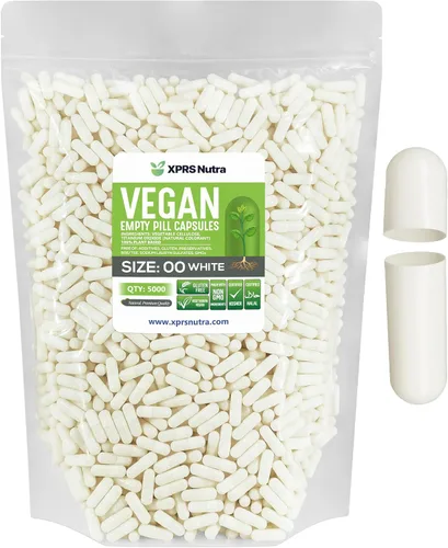 Miniatura 19 de XPRS Nutra Cápsulas vacías de tamaño 00 – 100 cápsulas veganas vacías – Pastillas vacías vegetarianas – Relleno de cápsulas vegetales DIY