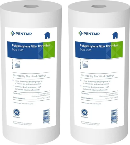 Miniatura 11 de Pentair Pentek DGD-5005 Filtro de Agua Big Blue, Repuesto de Cartucho de Filtro de Sedimentos de 10 Pulgadas para Toda la Casa, Polipropileno Hilado