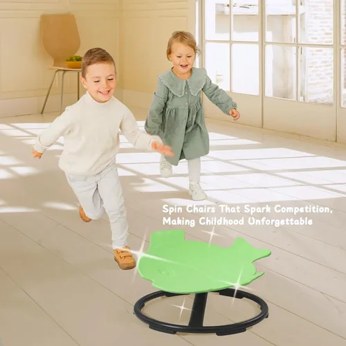 Miniatura 9 de Silla giratoria sensorial para niños con autismo y TDAH, silla giratoria para uso en interiores y exteriores, juguetes para sentarse y girar, sillas