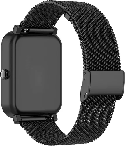 Miniatura 2 de E ECSEM Correas de metal compatibles con PUBU P20Z, correa de malla de acero inoxidable transpirable para PUBU P20Z Smartwatch para mujeres y hombres