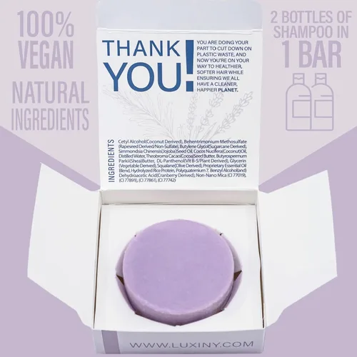 Miniatura 8 de Luxiny Juego de champú y acondicionador para el cabello, barras de lavanda sin sulfato, fabricado en Estados Unidos
