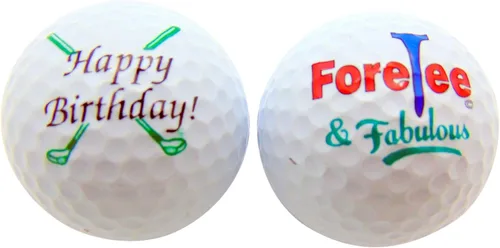 Westmon Works Happy 40th Birthday - Juego de 2 pelotas de golf, paquete de regalo de golfista, talla única