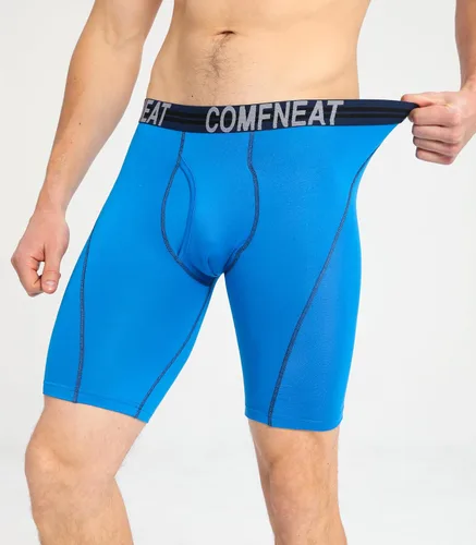 Miniatura 4 de Comfneat Calzoncillos tipo bóxer para hombre de 9 pulgadas de largo, transpirables, paquete de 4