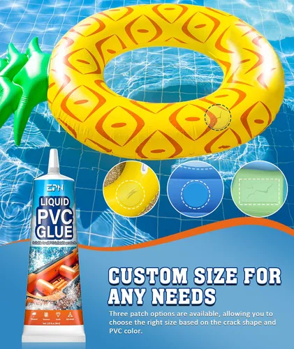 Miniatura 9 de Kit de parches para colchón de aire EPN, kit de reparación de forro de piscina de vinilo impermeable para inflables, colchón de aire, anillo