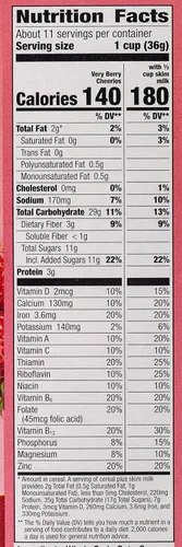 Miniatura 9 de Cereal de desayuno Very Berry Cheerios sin gluten, caja de 14.5 onzas (paquete de 2)