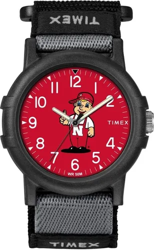 Miniatura 21 de Timex Reloj unisex Collegiate Recruit de 1.496 in - Tennessee Volunteers con correa de tela negra Texas Tech Red Raiders