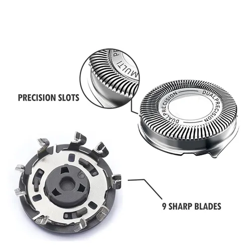 Miniatura 4 de Gleway HQ8 - Cabezales de repuesto compatibles con afeitadoras Philips Razor y Aquatec, cuchillas de afeitar HQ8 para cabezales PT720 AT880 AT810