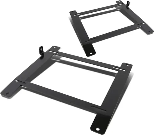 Miniatura 7 de DNA Motoring SBK-LM-350Z Par de soportes de asiento de acero tensil de montaje bajo compatibles con 350Z 03-09, negro