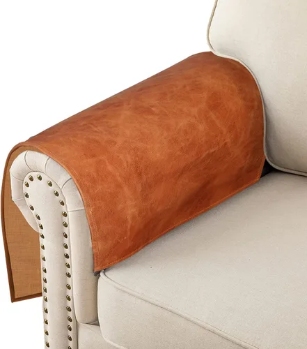 Miniatura 3 de D DOLLY LAMB Funda de cuero para reposacabezas de silla reclinable, sofá, sofá biplaza, protector de muebles, funda para asiento de teatro, funda
