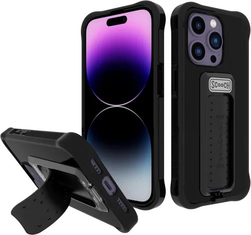 Miniatura 113 de Scooch® para iPhone 15 Pro Max Funda con Soporte, Funda Kickstand Wingman 5-en-1, Protección contra Caídas de Grado Militar, Kickstand Desplegable