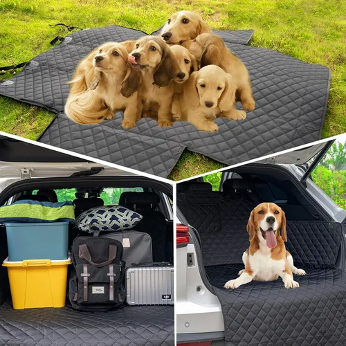 Miniatura 7 de Forro de carga para SUV para perros, funda de asiento de automóvil para mascotas, cubierta de carga impermeable, tapete para asiento de perro