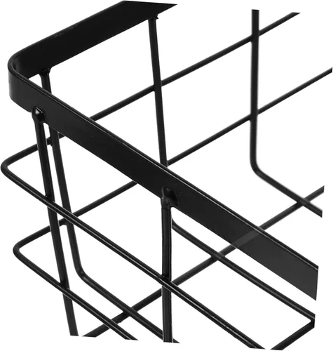 Miniatura 4 de Luxshiny Cesta de almacenamiento de metal montada en la pared para cocina y baño, organizador versátil para acondicionadores de champú y más diseños
