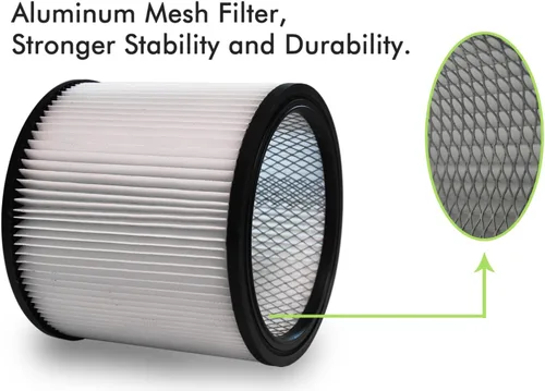 Miniatura 4 de 90304 Filtros de repuesto para filtros de aspiradora de tienda 90304, 90350, 90333 filtro de aspiradora en seco húmedo con tapa, filtro de funda