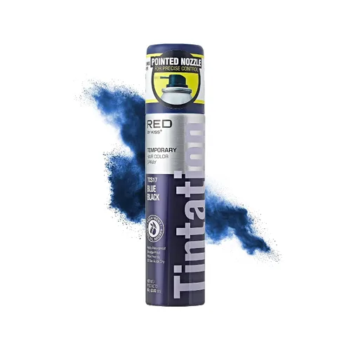 Red by Kiss Tintation - Spray de color temporal para el cabello, 2.82 onzas, secado rápido y a prueba de manchas, tinte lavable de color vivo, spray