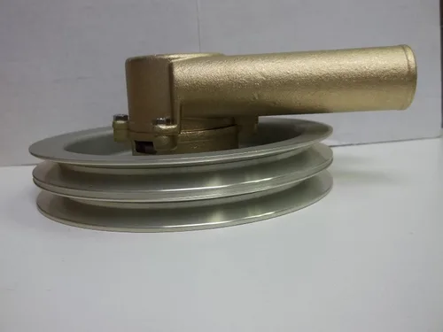 Miniatura 3 de Crudo, mar, impulsor bomba de agua doble V correa polea reemplaza Volvo Penta 21214596, 3858229