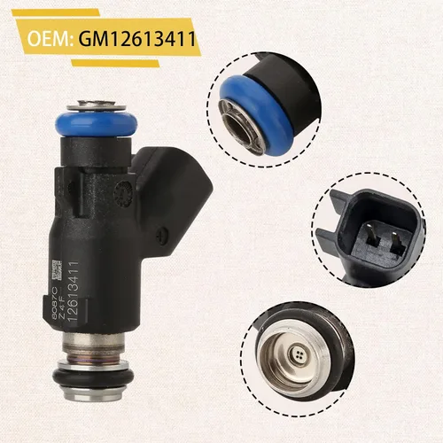Miniatura 7 de 12613411GM Inyectores de combustible flexibles Flex, Compatibles con/Chevy 5.3L Tahoe Silverado Avalanche 2010 2011 2012 2013 2014, Compatibles
