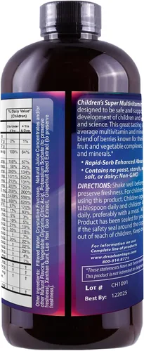 Miniatura 4 de Super MultiVitaminas y Minerales Líquidos para Niños 32oz