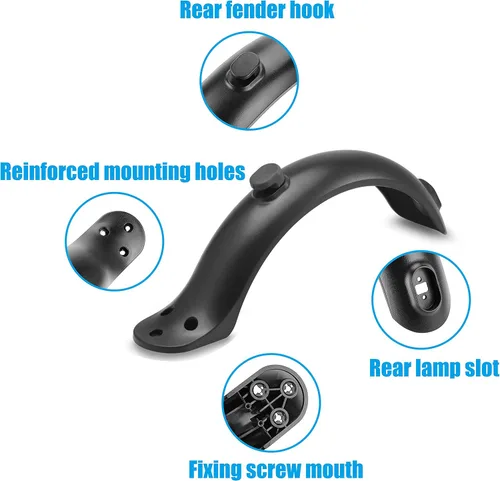 Miniatura 3 de Guardabarros trasero para scooter, soporte de repuesto para guardabarros, compatible con Xiaomi 1S / M365 / Pro