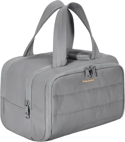 Miniatura 20 de BAGSMART Bolsa de Aseo de Viaje, Bolsa de Aseo Resistente para Mujeres, Bolsas de Aseo Ampliamente Abiertas y Esponjosas para Viajar, Organizador