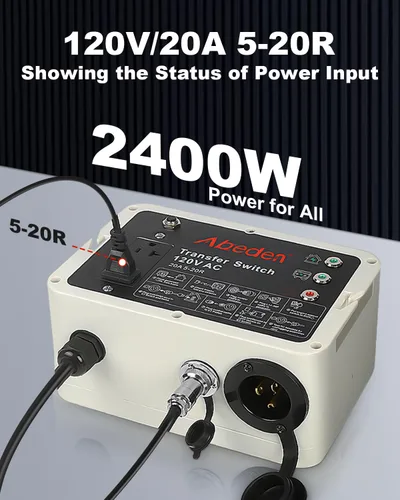 Miniatura 7 de Interruptor de transferencia inteligente de 120 V CA compatible con generador portátil Westinghouse, interruptor de transferencia para energía