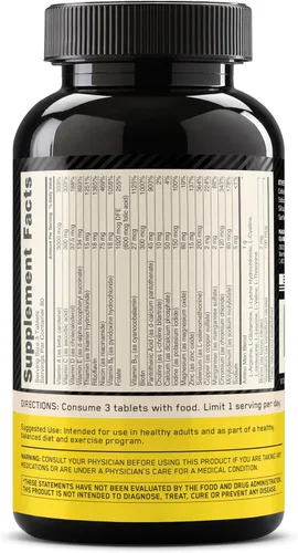 Miniatura 7 de Optimum Nutrition Opti-Men - Multivitamínico diario para hombres, suplemento de apoyo inmunológico con aminoácidos, suministro para 80 días, 240