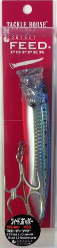 Miniatura 5 de TACKLE HOUSE Feed Popper 175, Señuelos de pesca de atún de agua salada, Topwater, GT, Bonito, Yellowtail, Yellowfin, Atún rojo, flotante