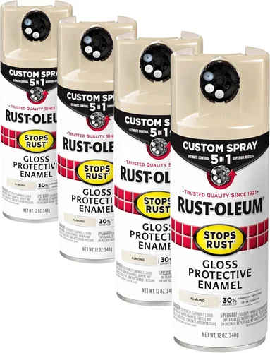 Miniatura 85 de Rust-Oleum 376855 - Pintura en aerosol antióxido personalizada 5 en 1, 12 onzas, color negro mate, (paquete de 1)
