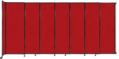 Miniatura 87 de Divisor de habitación de pared recta deslizante montado en la pared Anchos ajustables Ruedas de bloqueo Separador de habitación Paneles