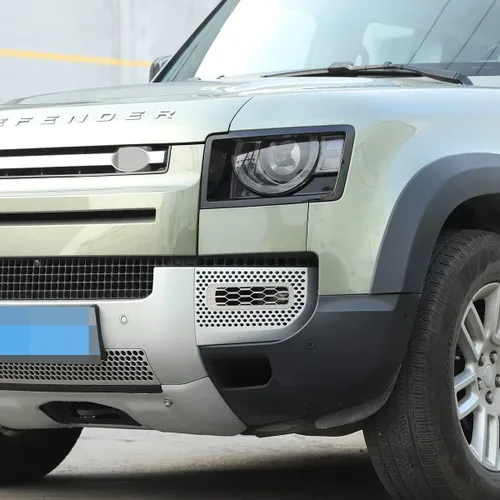 Miniatura 3 de YIWANG Acero inoxidable para Land Rover Defender 90 110 2020-2022 luz antiniebla trasera y luz antiniebla delantera, accesorios de cubierta de red