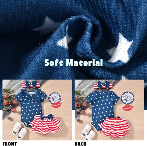 Miniatura 5 de Aalizzwell Traje de verano para bebés recién nacidos