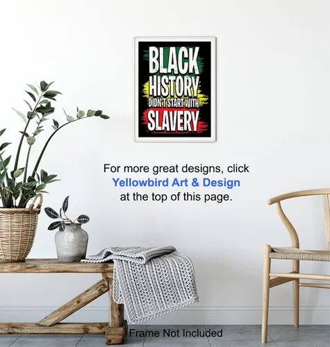 Miniatura 6 de Black History - Arte de pared afroamericano para hombres y mujeres, regalos afroamericanos, orgullo negro, cultura histórica BLM, bandera afro BLM