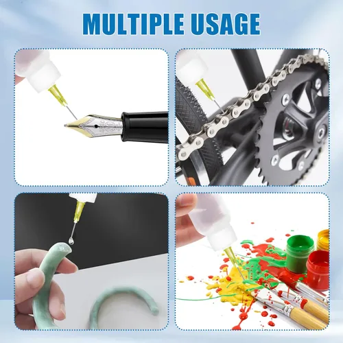 Miniatura 7 de Botella de pegamento de 30 ml con aplicador de punta de precisión, botella de aguja con punta de 14 ga, 16 ga, 18 ga, 20 ga, 25 ga, aplicador