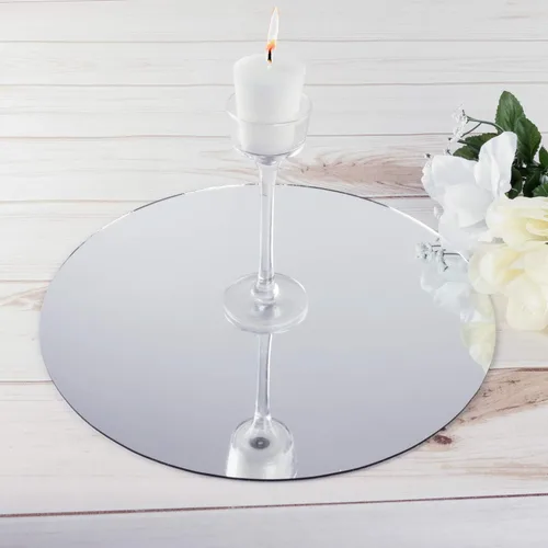 Miniatura 5 de Espejo redondo para centro de mesa de bodas, M 12 pulgadas