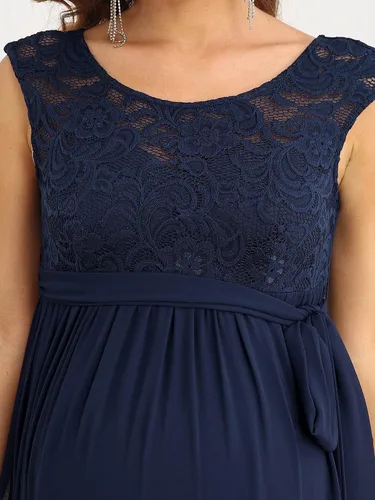 Miniatura 5 de Ever-Pretty Vestido largo de maternidad con cuello en V y manga casquillo para mujer 20884