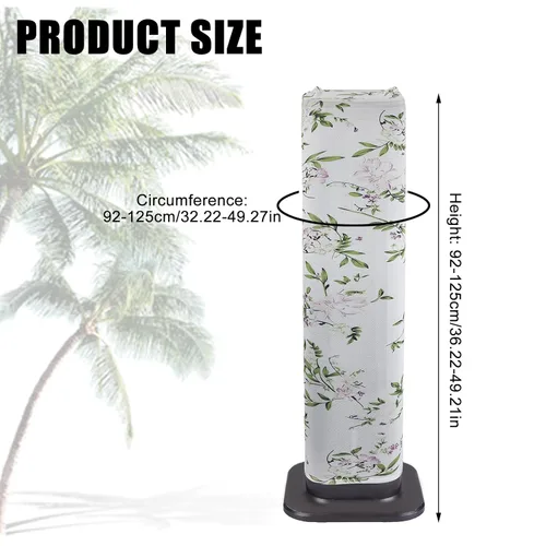 Miniatura 2 de NICENEEDED 2 fundas protectoras de poliéster para ventilador de torre a prueba de polvo, fundas protectoras para ventilador de torre lavables
