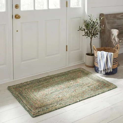 Miniatura 14 de SAFAVIEH Alfombra 8x10 - Colección Cape Cod - Grande - Beige y Multi, Jute y Algodón Hecho a Mano, Diseño Trenzado Tejido (CAP202B)