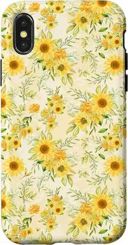 Miniatura 5 de Cute Sunflower Pattern Yellow Pastel Flower Case for iPhone 16