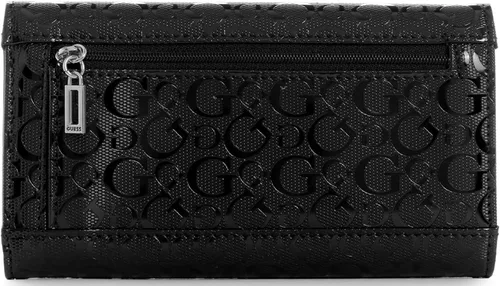 Miniatura 2 de GUESS Bolso de mano Ellison Slim con logotipo para mujer, Estampado negro floral
