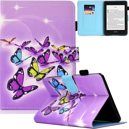 Miniatura 11 de Funda para Kindle Paperwhite 2018, delgada funda protectora de piel sintética con función de apagado y encendido automático para Kindle Paperwhite
