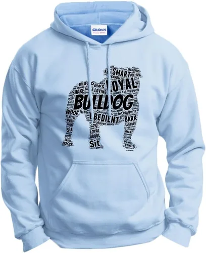 Miniatura 20 de ThisWear Sudadera con capucha con capucha de Bulldog Inglés Word Art Dog Puppy Owner Gift Hoodie