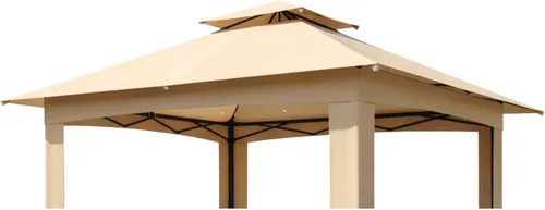 Miniatura 9 de Garden Winds Cubierta superior de repuesto de ajuste personalizado compatible con ABCCANOPY Y, MasterCanopy y Cooshade 13 x 13 pulgadas, tela Beige