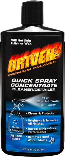 DRIVEN Concentrado de pulverización rápida, limpiador, detallador de aerosol, barcos, automóviles, caravanas, motocicletas, ilumina y mejora la